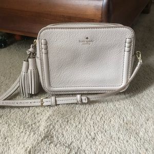 Kate spade pebble leather tassel crossbody